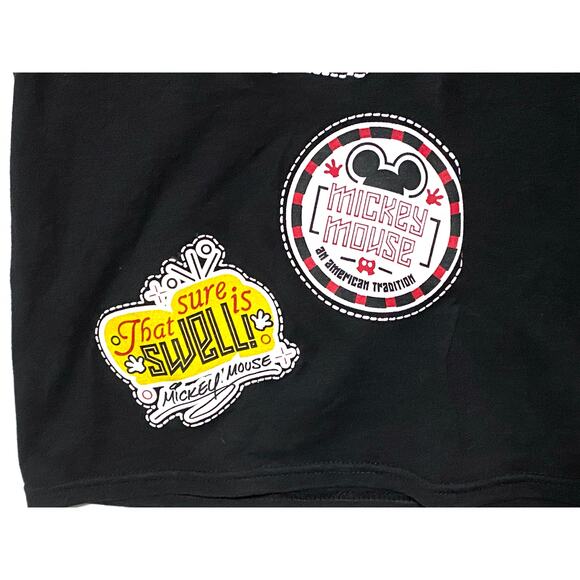 Walt Disney World Parks By Hanes Shirt Mickey Mouse Logos Signs Mens Small S - Picture 2 of 7